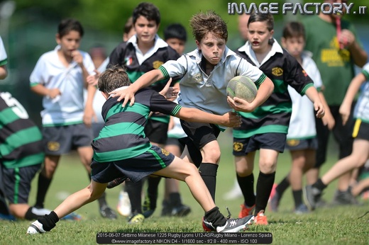 2015-06-07 Settimo Milanese 1225 Rugby Lyons U12-ASRugby Milano - Lorenzo Spada